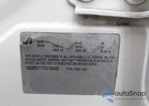 2009 Cadillac Cts Standard from USA, damaged, VIN 1G6DF577790138425